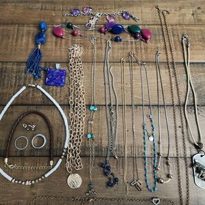 large lot of assorted costume jewelry
